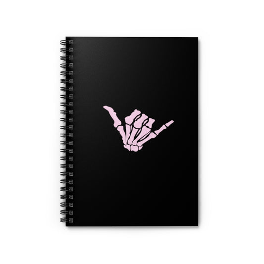 Hang Loose Skeleton Spiral Notebook - Ruled Line