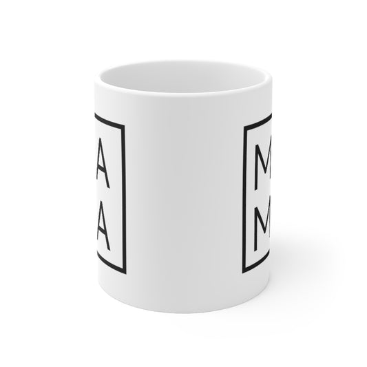 Mama Minimalist Square Ceramic Mug 11oz