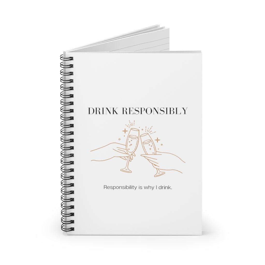 This is the ultimate adulting notebook. With a champagne glass cheers design, this is not only stylish but hilarious. The more responsibility you have, the more you drink. That’s how it works right? This journal has 118 ruled line single pages for you to fill up!