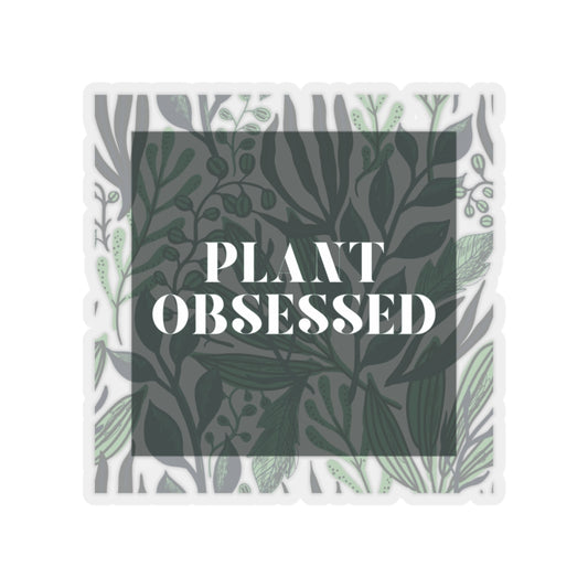 Calling all plant lovers. This plant obsessed sticker has a gorgeous plant leaf design with the phrase Plant Obsessed. Whether you are just starting out your plant journey or your living space has become a jungle, this sticker is for you.