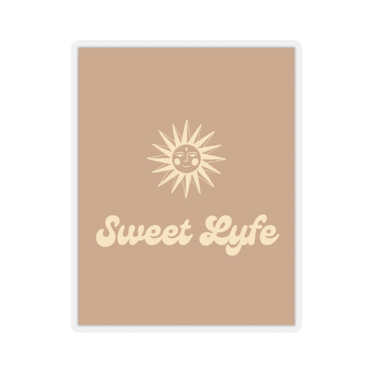 Wherever you go, always bring your own sunshine. This neutral sticker features a sunny design that includes our brand Sweet Lyfe. Upgrade your style and add this sticker to your laptop or waterbottle today!