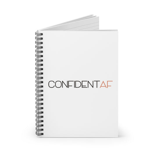 Confident AF Spiral Notebook - Ruled Line - @shannonracheltaylor Exclusive!