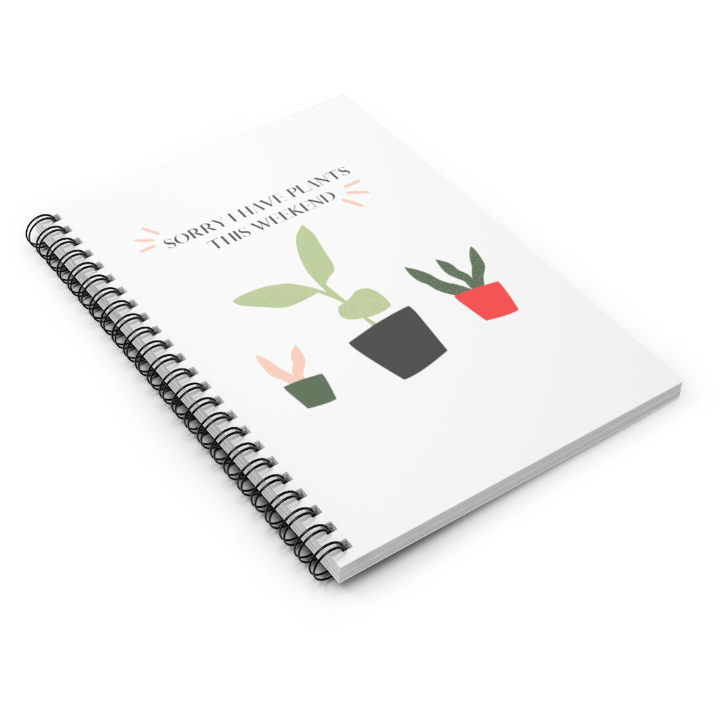 When all you want is a night in with your plants. This punny notebook is bright and fun and says, “Sorry I Have Plants This Weekend”. Great for introverts and all who just like alone time and self care. Add this stylish funny journal to your collection today. This journal has 118 ruled line single pages for you to fill up!
