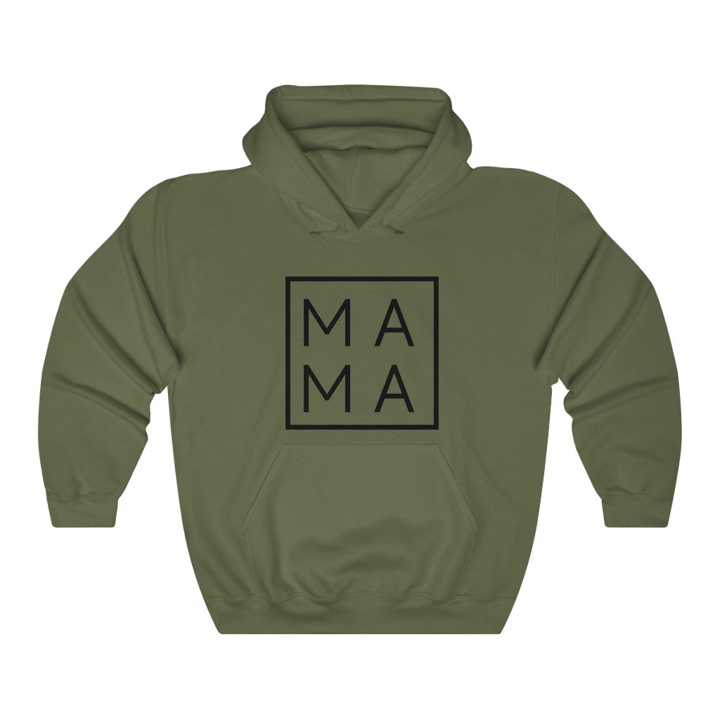 Mama Minimalist Square Hoodie Sweatshirt