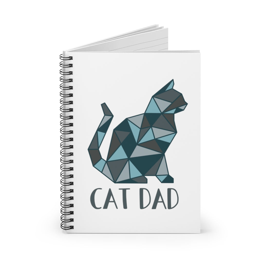 Cat Dad Spiral Notebook  - @76dmb76 Exclusive