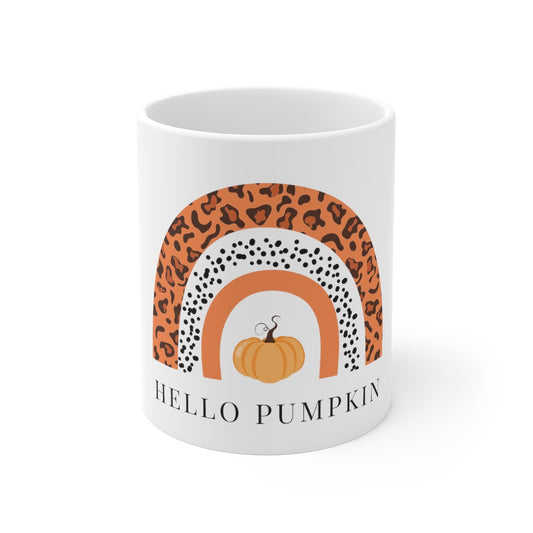 Hello Pumpkin Rainbow Mug 11oz