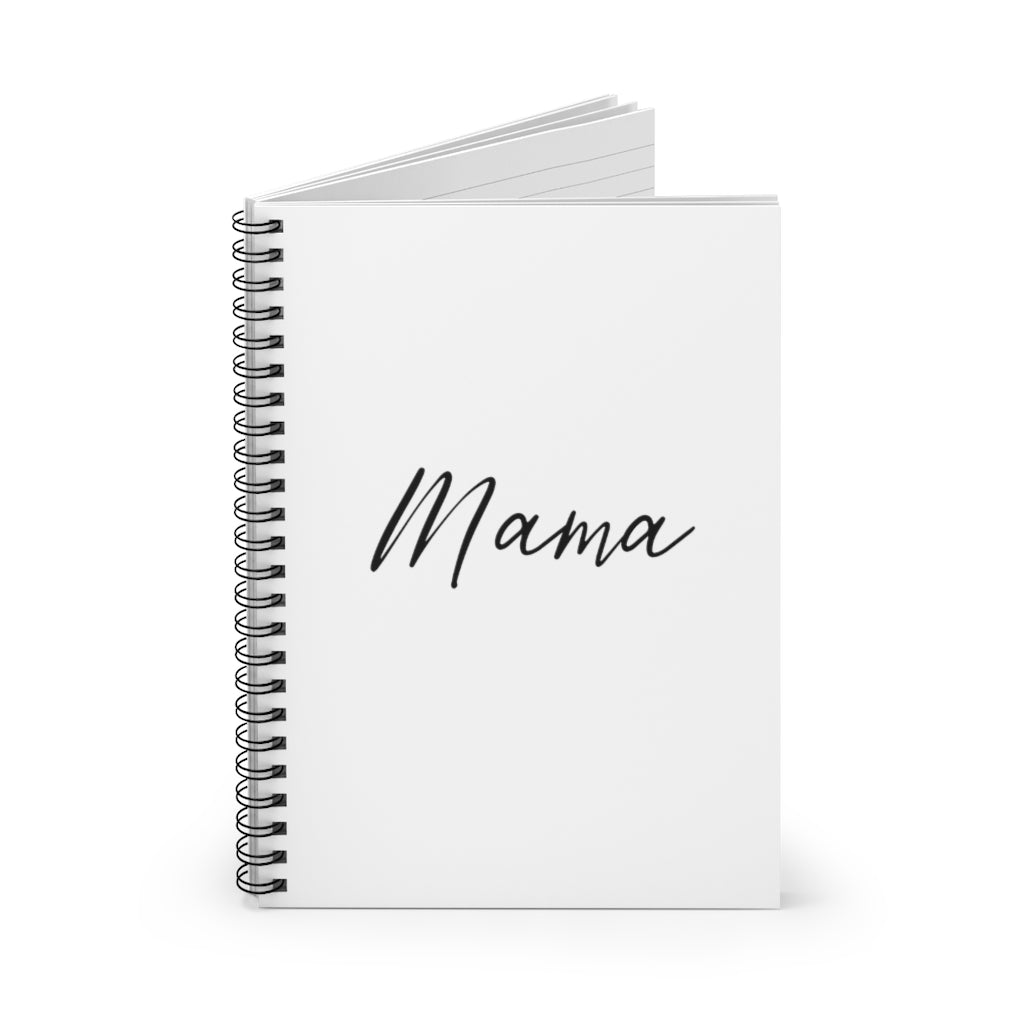 Mama Script Spiral Notebook - Ruled Line