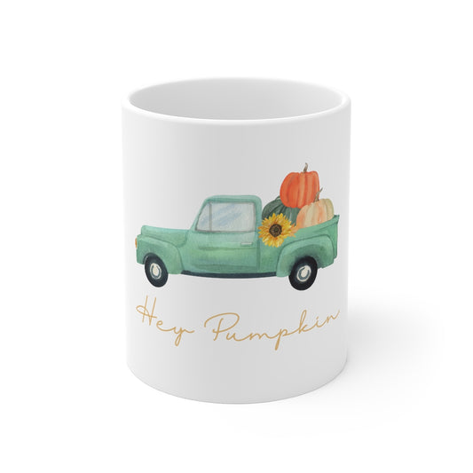 Hey Pumpkin Rainbow Mug 11oz