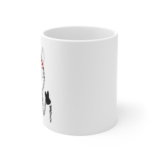 Llama with American Flag Sunglasses Ceramic Mug 11oz