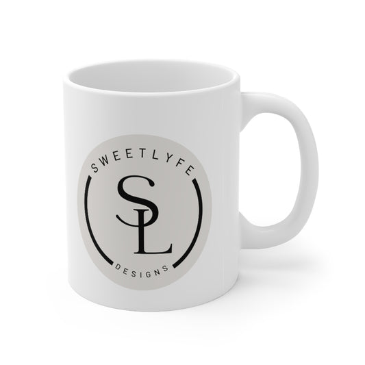 Welcome to the Sweet Lyfe, we are happy to see you here! This ceramic mug features our exclusive Sweet Lyfe design. You can stay cozy drinking your morning coffee while showing off your new favorite brand. This mug is 11 oz, lead and BPA free, and microwave and dishwasher safe!