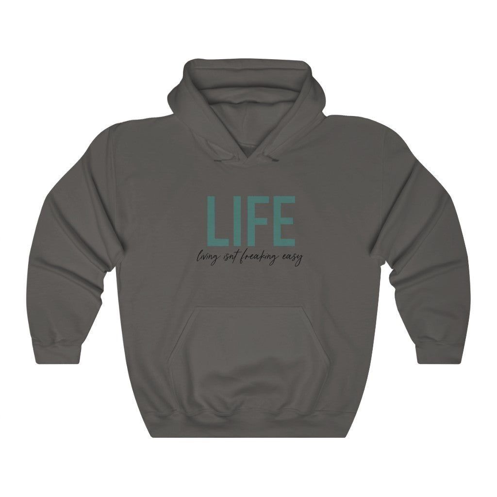 LIFE...Living isn't fricking easy! This funny hoodie sweatshirt is a great way to show your personal sense of humor! Also makes a perfect gift for that funny friend in your life!