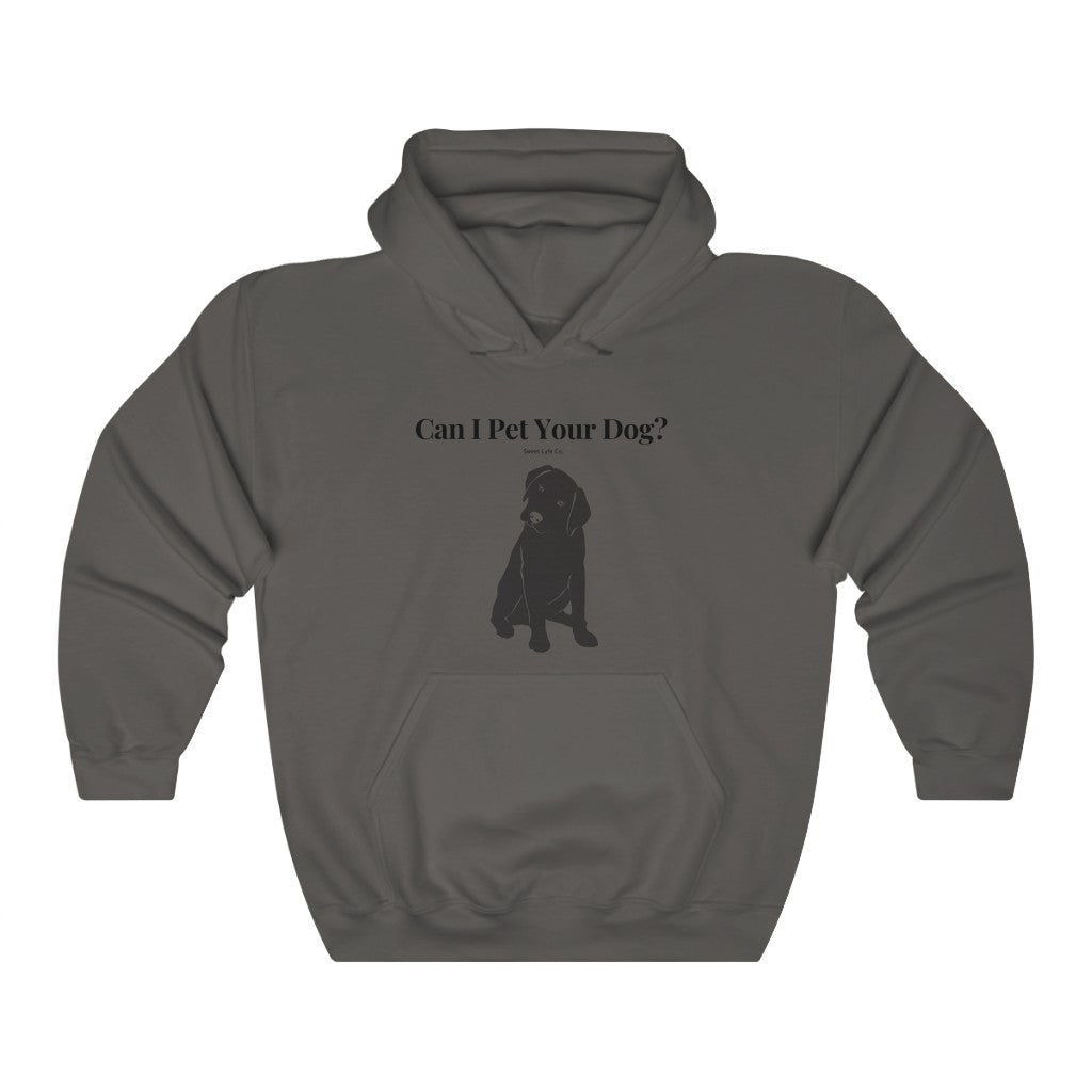 Every time you walk past a dog, your first thought is always “Can I Pet Your Dog?” This funny dog hoodie sweatshirt is perfect for all occasions and super cozy made with 100% cotton. So next time you walk past a cute pup, you won’t even have to say a word.