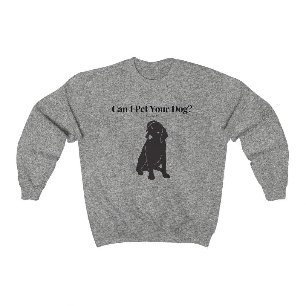 Every time you walk past a dog, your first thought is always “Can I Pet Your Dog?” This funny dog crewneck sweatshirt is perfect for all occasions and super cozy made with 100% cotton. So next time you walk past a cute pup, you won’t even have to say a word.
