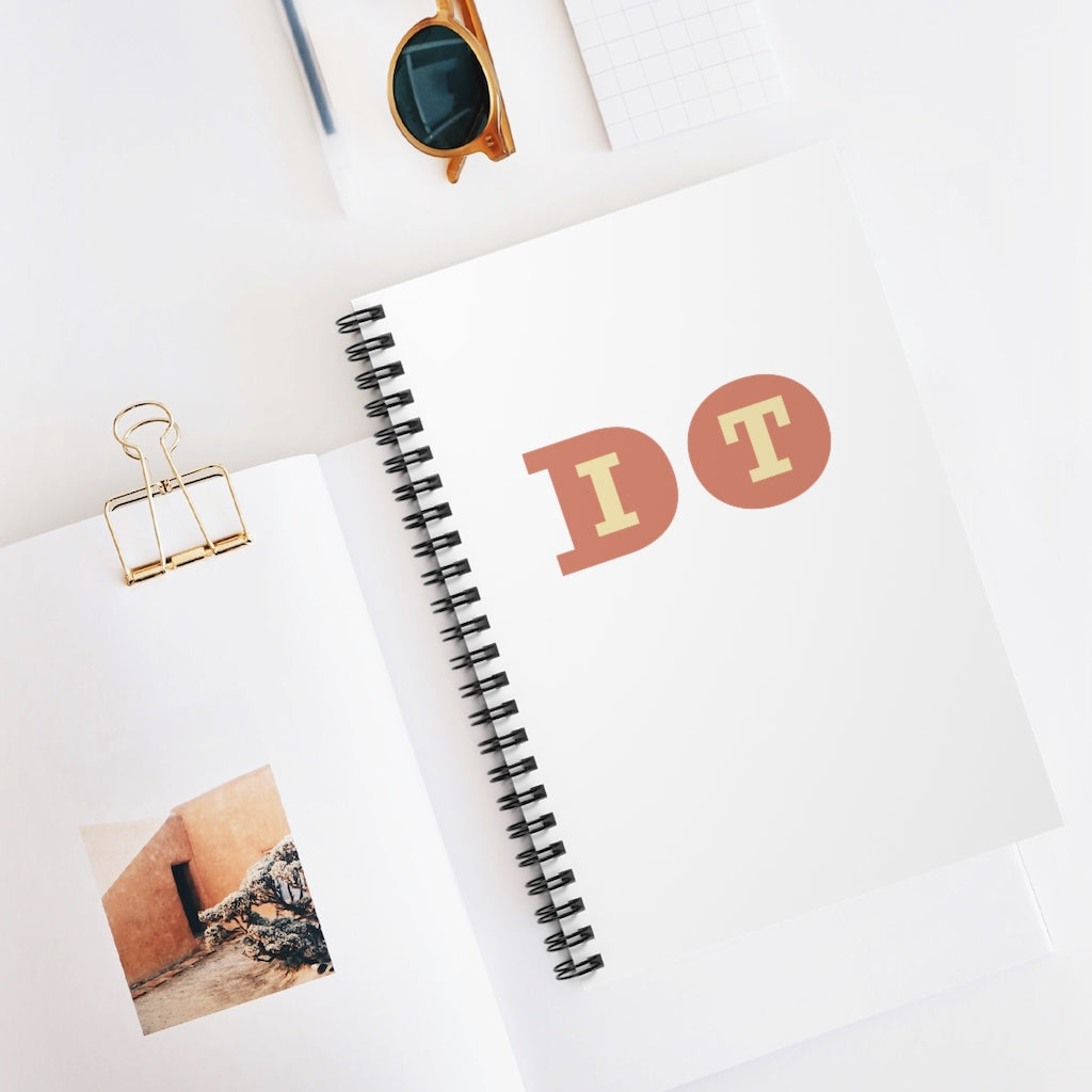DO IT! This inspirational and cute notebook is perfect for planning your meals or logging those workouts.  Makes a great gift for those active friends in your life. This journal has 118 ruled line single pages for you to fill up!