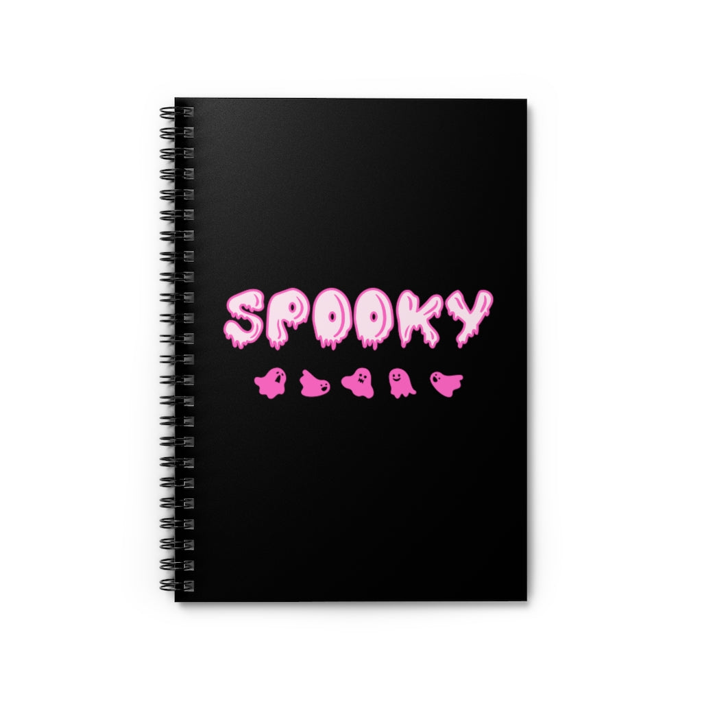 SPOOKY Ghost Spiral Notebook - Ruled Line