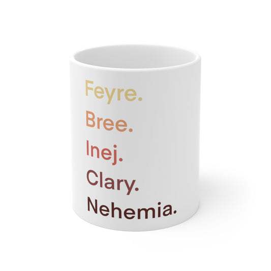 Female Book Characters Mug 11oz - @agalsgottaread Exclusive!