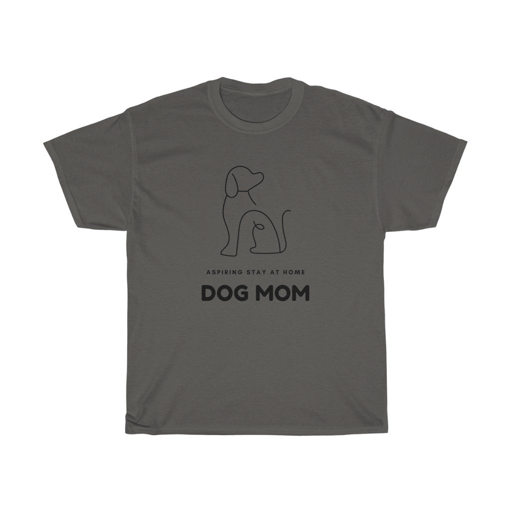 When your only aspiration in life is to make sure your dog has the best life possible.  This funny Aspiring Stay at Home Dog Mom cotton t-shirt is made with 100% cotton blend so it is super soft and comfortable. Perfect for walks or cuddling on the couch with your furry friend, this will be your new favorite t-shirt guaranteed. 