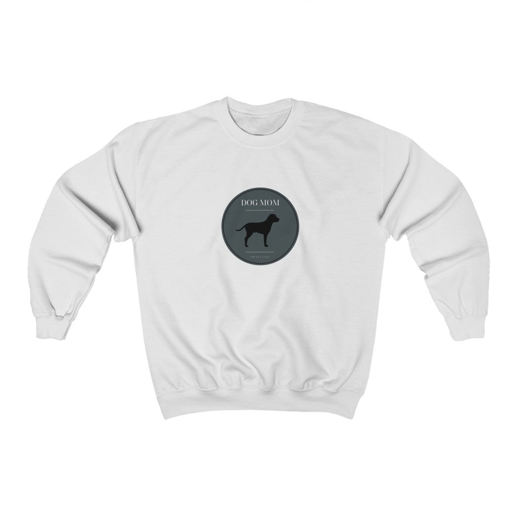 There is nothing better than a girl's best friend.  This stylish dog mom crewneck sweatshirt has a preppy emblem with a dog. Whether you are walking your furry friend or snuggling up on the couch with your dog, this sweatshirt is perfect for any and every occasion. Designed with a super soft cotton, you will never want to take it off.