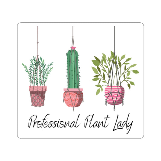 If you have kept your plants alive for more than a week, you are basically a professional.  This "Professional Plant Lady" sticker is both stylish and funny. Upgrade your style today with this cute plant lover sticker.