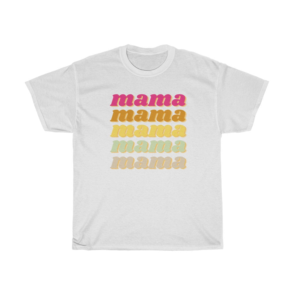 Mama Retro Layered Cotton T-shirt