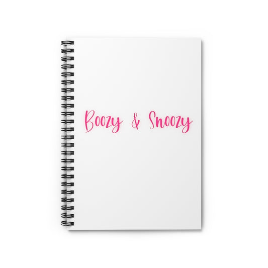 Boozy and Snoozy! Sleepy but still need a drink? This notebook is perfect for planning brunch with the girls or a great gift for your boozy friends. After a long night out partying you can make your hungover to do list in this journal. This journal has 118 ruled line single pages for you to fill up!