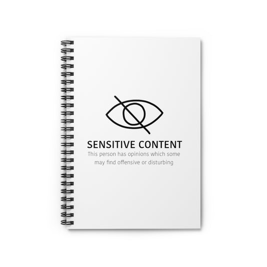Sensitive Content! This notebook is perfect for those people with unpopular opinions! Let people know what they are getting into! Makes a great gift for that outspoken uncle at the holidays! This journal has 118 ruled line single pages for you to fill up!