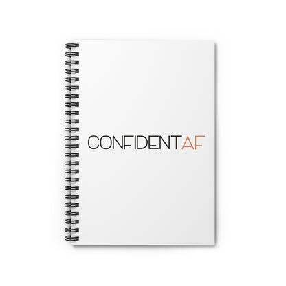 Confident AF Spiral Notebook - Ruled Line - @shannonracheltaylor Exclusive!