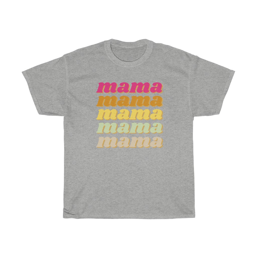 Mama Retro Layered Cotton T-shirt