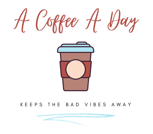 Keep the bad vibes away with a coffee (or two) a day. This funny coffee notebook shows off your love for caffeine. Designed for the girl who loves coffee and has great style. This journal has 118 ruled line single pages for you to fill up!