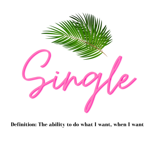 One of the best parts of being single is doing what you want, when you want. This trendy sticker features a palm leaf and the perfect definition of single. Giving off all the Beverly Hills vibes, you will get all the compliments left and right, and hey, you might get a few dates out of it too (wink, wink!)