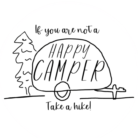 If you are not a HAPPY CAMPER, take a hike! This notebook is perfect for your camping and hiking adventures. This journal is perfect for being out in nature and journaling. Also makes a great gift for that outdoorsy friend in your life. This journal has 118 ruled line single pages for you to fill up!