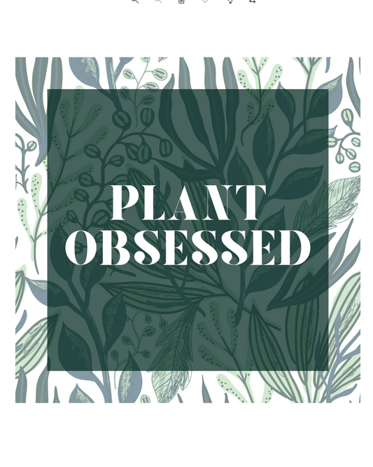 Calling all plant lovers. This plant obsessed cotton t-shirt has a gorgeous plant leaf design with the phrase Plant Obsessed. Whether you are just starting out your plant journey or your living space has become a jungle, this t-shirt is for you.