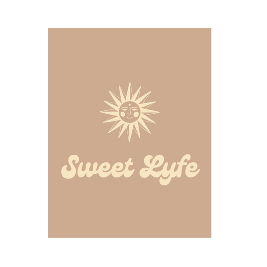 Wherever you go, always bring your own sunshine. This neutral notebook features a sunny design that includes our brand Sweet Lyfe. Upgrade your style and add this journal to your collection today! This journal has 118 ruled line single pages for you to fill up!