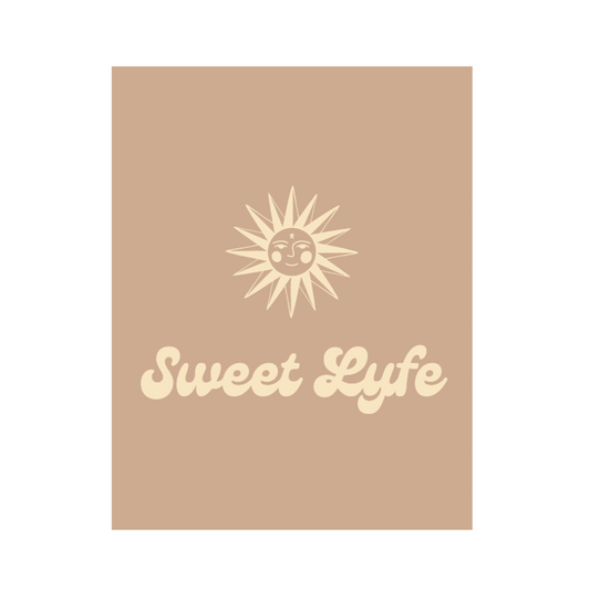 Wherever you go, always bring your own sunshine. This neutral ceramic mug features a sunny design that includes our brand Sweet Lyfe. Upgrade your style and add this mug to your collection today. This mug is 11 oz, lead and BPA free, and microwave and dishwasher safe!