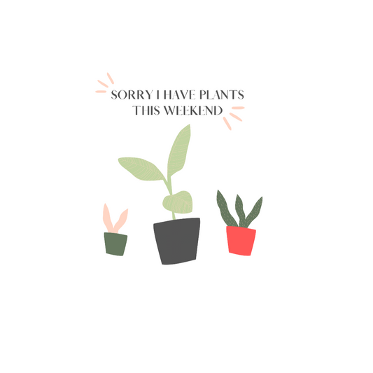 When all you want is a night in with your plants. This punny ceramic mug is bright and fun and says, “Sorry I Have Plants This Weekend”. Great for introverts and all who just like alone time and self care. Add this stylish funny mug to your collection today. This mug is 11 oz, lead and BPA free, and microwave and dishwasher safe!