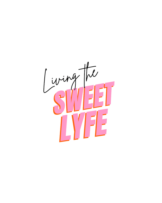 Living the sweet lyfe in a sunny state of mind. This hoodie gives off girly vibes. With light pink lettering, you can make your outfit pop and show off your trendy side at the same time. Put on this sweatshirt and let the compliments roll in and keep the good times going.