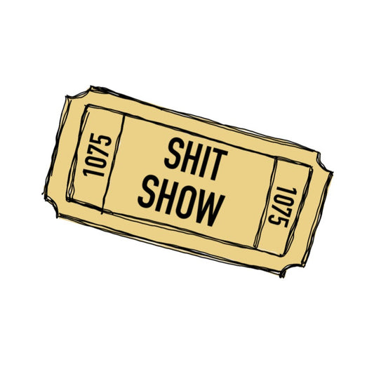 Shit Show...One ticket please! This funny ceramic mug is perfect for those days when you feel like everything is falling apart and life is just a shit show. Cozy up in this mug and handle the day! Perfect for "those" people in your life ;) This mug is 11 oz, lead and BPA free, and microwave and dishwasher safe!