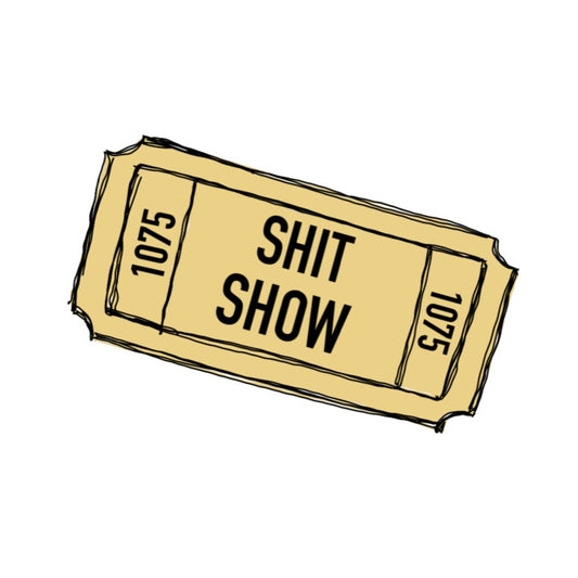 Shit Show...One ticket please! This funny cotton t-shirt is perfect for those days when you feel like everything is falling apart and life is just a shit show. Cozy up in this t-shirt and handle the day! Perfect for "those" people in your life ;)