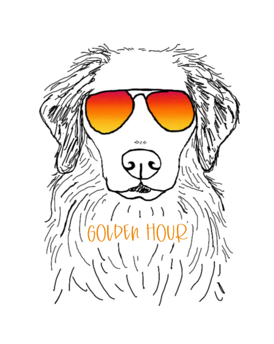 Happy Golden Hour! This hoodie sweatshirt is perfect for trying to catch that golden lighting with your golden retriever! Perfect gift for that golden lover in your life.