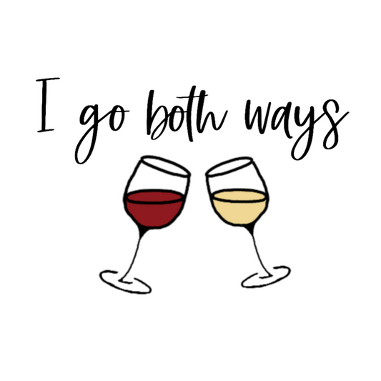 I go both ways! This funny notebook is perfect for all you wine lovers out there. If you don't discriminate when it comes to white wine or red wine, this journal is for you. Great for planning those dinner parties or making lists for that charcuterie board for wine night. This journal has 118 ruled line single pages for you to fill up!