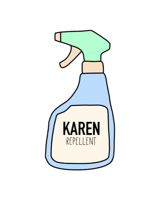 Keep those Karen's away with this funny Karen repellent cotton t-shirt. Avoid being cancelled while staying cool in this tee.