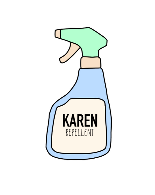 Keep those Karen's away with this funny Karen repellent notebook. Avoid being cancelled while coming up with content ideas in this journal. This journal has 118 ruled line single pages for you to fill up!