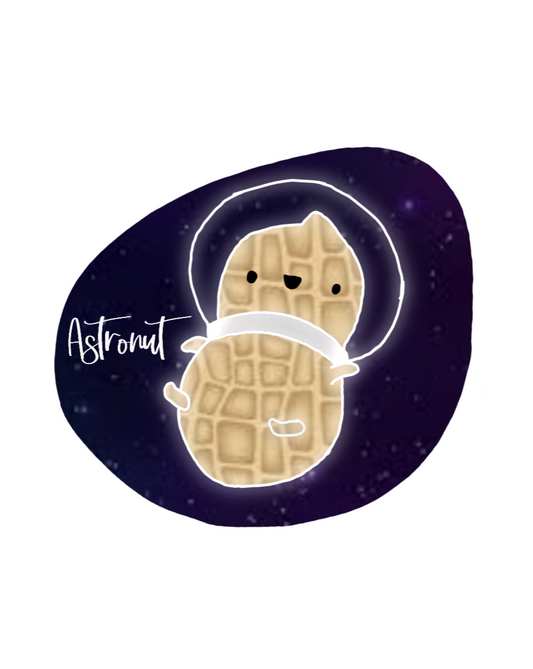 What do you get when you cross an astronaut and a peanut?... an Astronut! Show off your sense of humor in this funny, galactic, out of this world cotton t-shirt. Makes the perfect gift for your punny uncle or for your friend who can't stop making dad jokes!