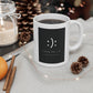 The you decide who you get smiley face ceramic mug is perfect for people who can't hide their emotions on their face.  This smiley face will let people know up front your personality in a fun and sassy way.  The edgy modern graphic will fit easily onto your daily accessories! This mug is 11 oz, lead and BPA free, and microwave and dishwasher safe! 