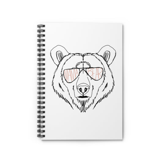 Mama Bear Spiral Notebook - Ruled Line
