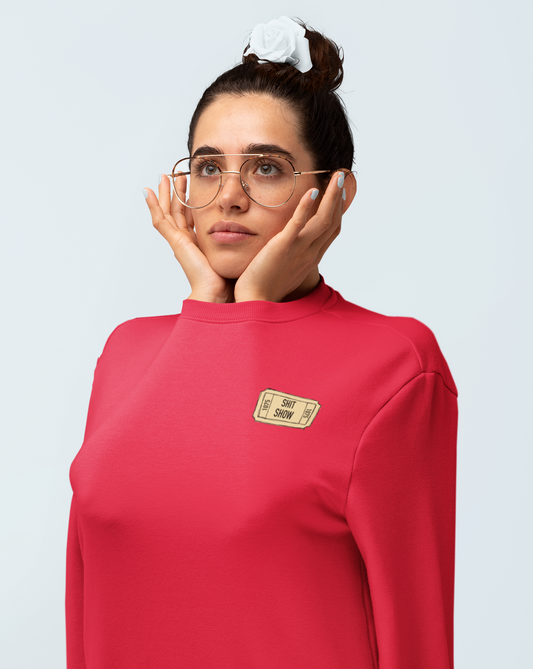 Shit Show...One ticket please! This funny crewneck sweatshirt is perfect for cozying up on those days when you feel like everything is falling apart and life is just a shit show. Cozy up in this sweatshirt and handle the day! Perfect for "those" people in your life ;)
