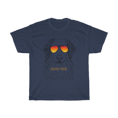 Happy Golden Hour! This cotton t-shirt is perfect for trying to catch that golden lighting with your golden retriever! Perfect gift for that golden lover in your life.