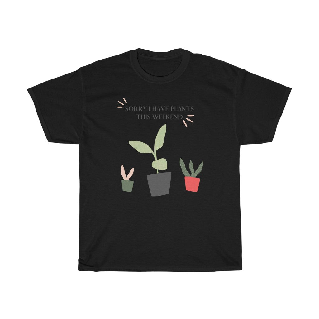 When all you want is a night in with your plants. This punny cotton t-shirt is bright and fun and says, “Sorry I Have Plants This Weekend”. Great for introverts and all who just like alone time and self care. Add this stylish funny piece to your collection today.