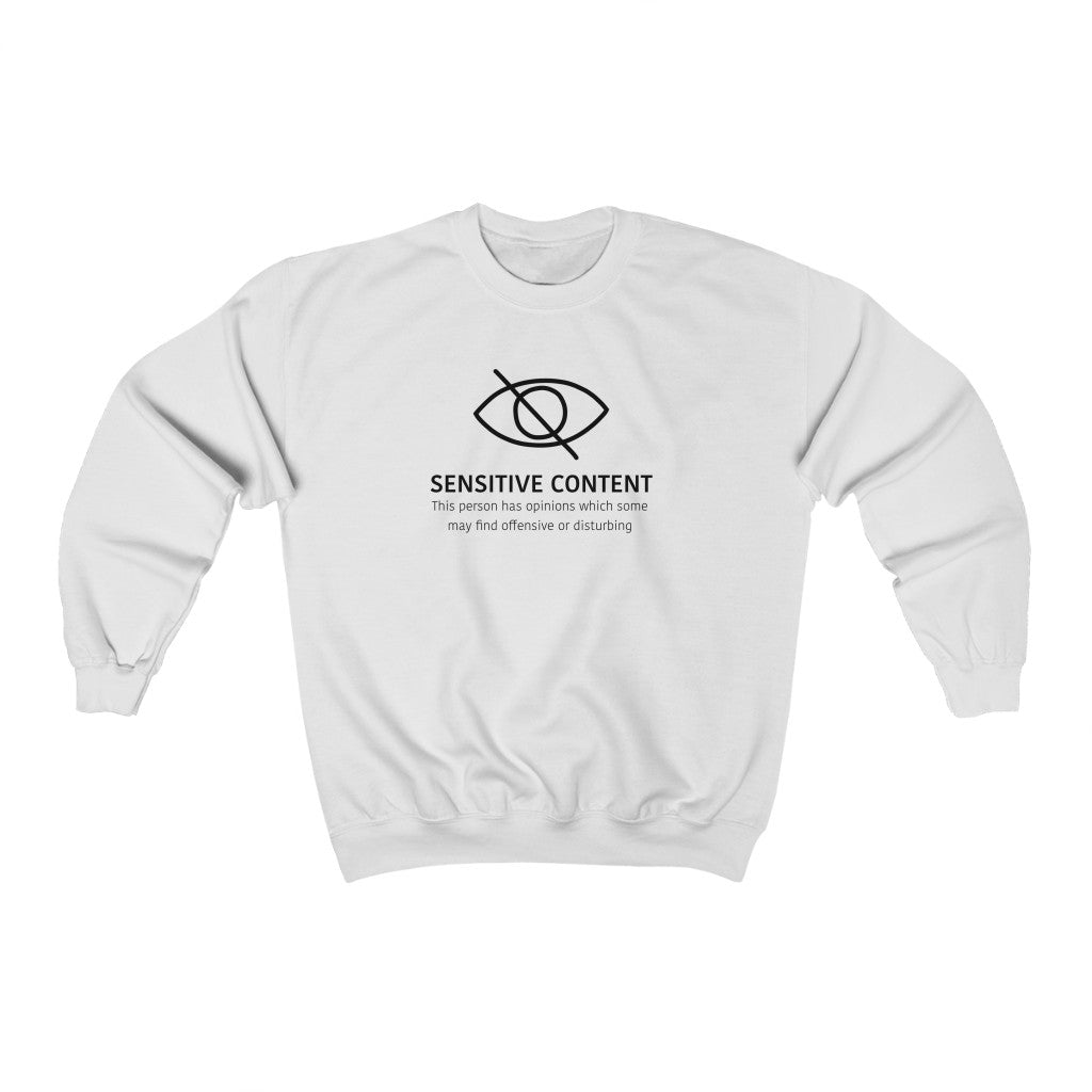 Sensitive Content! This crewneck sweatshirt is perfect for those people with unpopular opinions! Let people know what they are getting into! Makes a great gift for that outspoken uncle at the holidays! 