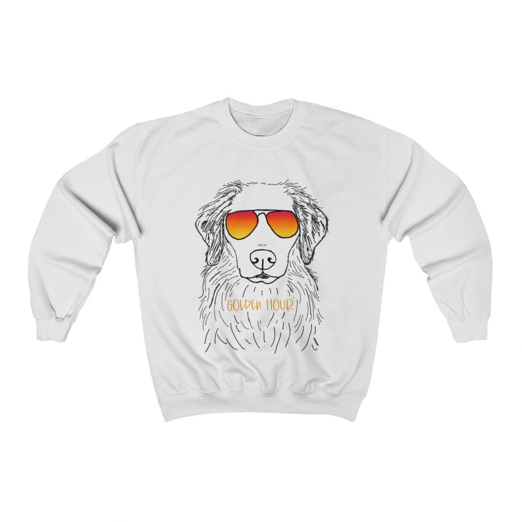 Happy Golden Hour! This cozy crewneck sweatshirt is perfect for staying warm while you are out trying to catch that golden lighting with your golden retriever! Perfect gift for that golden lover in your life.
